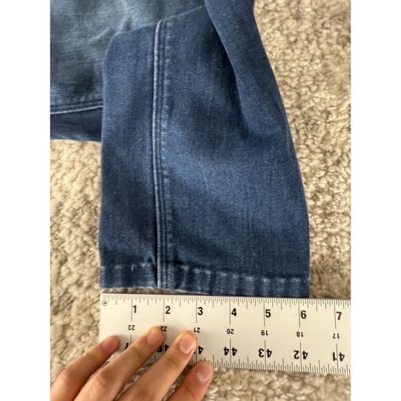 Spanx Size 30 The Signature Straight Denim Jeans Cotton Blend Pants Blue - Picture 7 of 11